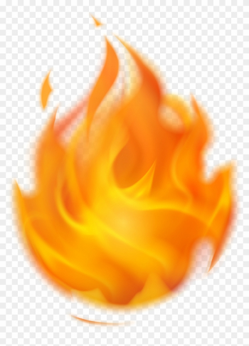 Flame Clipart Transparent Background - Fire .png