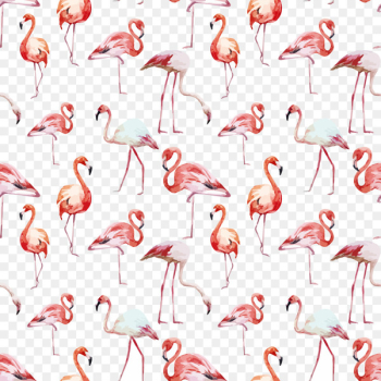 Flamingo Bird Wallpaper - Watercolor seamless background vector flamingo 