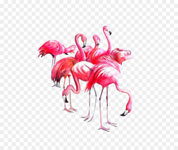 Flamingo Watercolor painting Paper Art - Flamingos Flamingo Watercolor painting Paper Art - Flamingos
