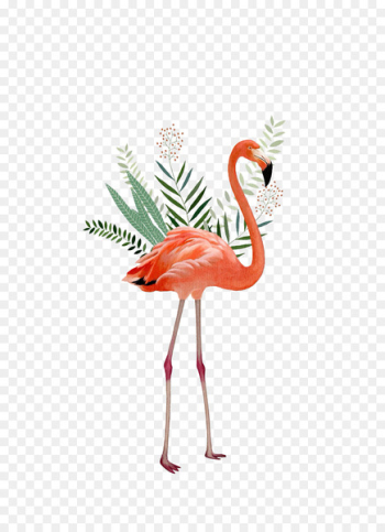 Flamingos Painting Illustration - crane Flamingos Painting Illustration - crane