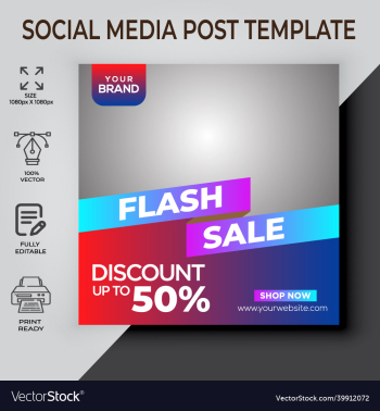 flash sale social media post design flash sale social media post design