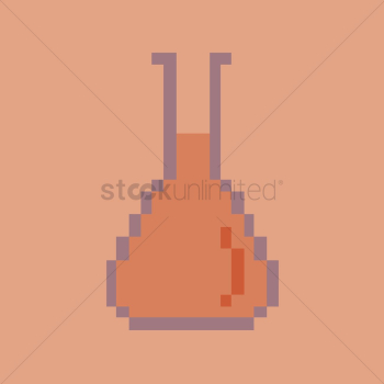 Flask with chemical Flask with chemical