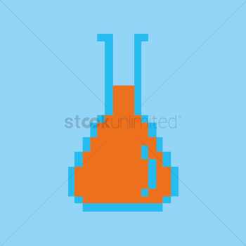 Flask with chemical Flask with chemical