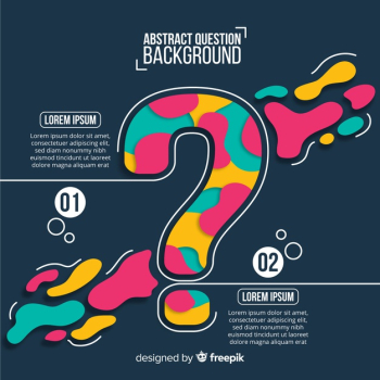 Flat abstract question background template Free Vector Flat abstract question background template Free Vector