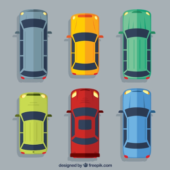 Flat artistic car collection Flat artistic car collection
