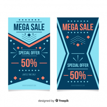 Flat banners Flat banners