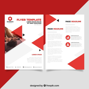 Flat business brochure in a5 size Flat business brochure in a5 size