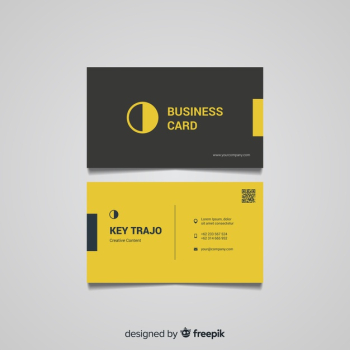 Flat business card template