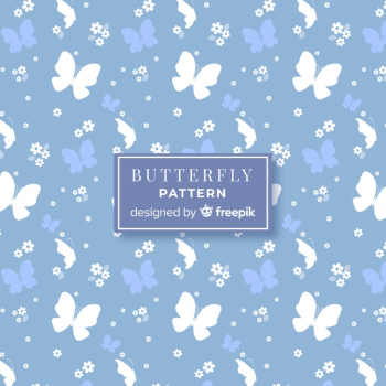 Flat butterfly pattern Flat butterfly pattern