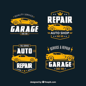Flat car logos collection Flat car logos collection