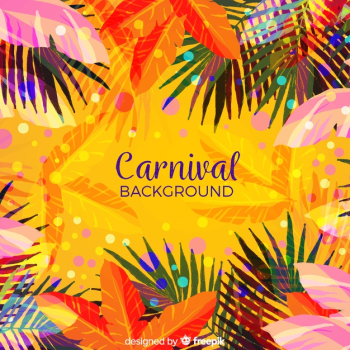 Flat carnival background