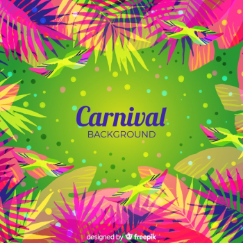 Flat carnival background Flat carnival background