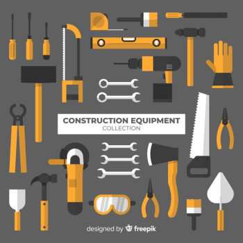 Flat Construction Tools Collection | Download now free vectors on Freepik