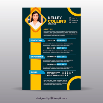 Flat curriculum vitae template