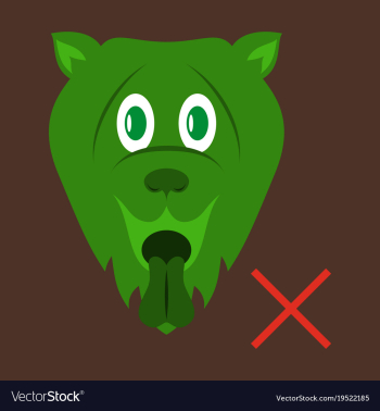 Flat cute funny cartoon dog puppy pet furry vector image