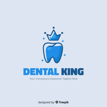 Flat dental clinic logo Flat dental clinic logo