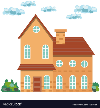 flat design house flat design house