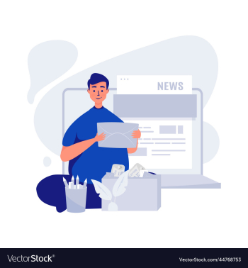 flat design news and blog updates concept flat design news and blog updates concept