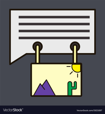 Flat email attachment icon paper document clip vector image Flat email attachment icon paper document clip vector image