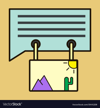 Flat email attachment icon paper document clip vector image Flat email attachment icon paper document clip vector image