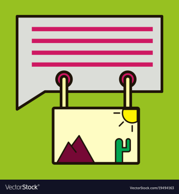Flat email attachment icon paper document clip vector image Flat email attachment icon paper document clip vector image