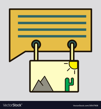 Flat email attachment icon paper document clip vector image Flat email attachment icon paper document clip vector image