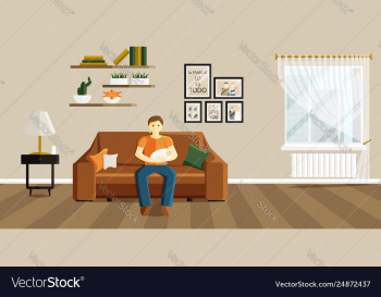 Flat father holds a baby vector image Flat father holds a baby vector image