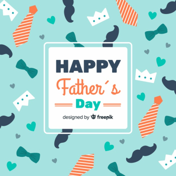 Flat father's day background Free Vector Flat father's day background Free Vector