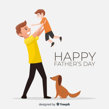 Flat father's day background Free Vector Flat father's day background Free Vector