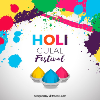 flat happy holi background flat happy holi background