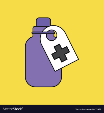 Flat icon design collection medicines bank vector image Flat icon design collection medicines bank vector image