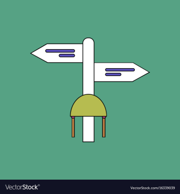 Flat icon design collection military signpost vector image Flat icon design collection military signpost vector image