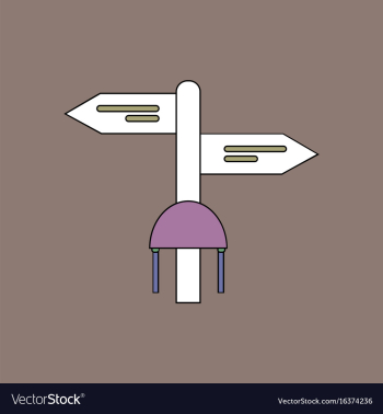 Flat icon design collection military signpost vector image Flat icon design collection military signpost vector image