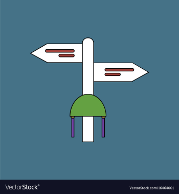Flat icon design collection military signpost vector image Flat icon design collection military signpost vector image