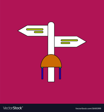 Flat icon design collection military signpost vector image Flat icon design collection military signpost vector image
