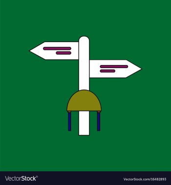 Flat icon design collection military signpost vector image Flat icon design collection military signpost vector image