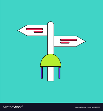 Flat icon design collection military signpost vector image Flat icon design collection military signpost vector image