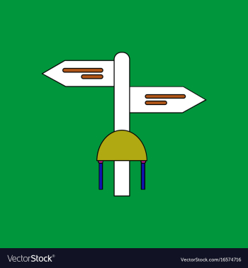 Flat icon design collection military signpost vector image Flat icon design collection military signpost vector image