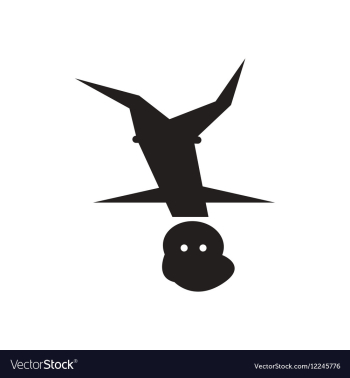 Flat icon in black and white male dancer vector image Flat icon in black and white male dancer vector image
