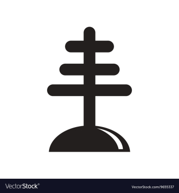 Flat icon in black and white style antenna vector image Flat icon in black and white style antenna vector image