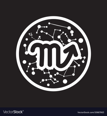 Flat icon in black and white style Zodiac signs vector image Flat icon in black and white style Zodiac signs vector image