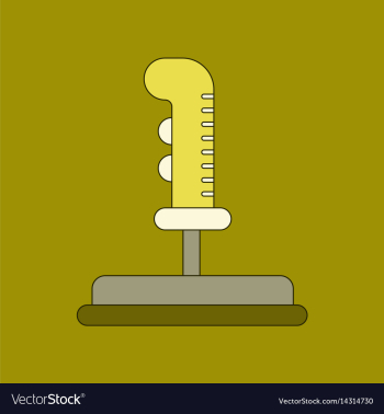 Flat icon on background joystick vector image Flat icon on background joystick vector image