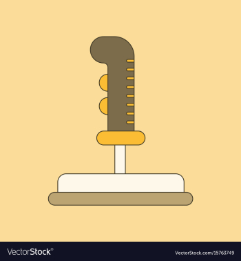 Flat icon on background joystick vector image Flat icon on background joystick vector image