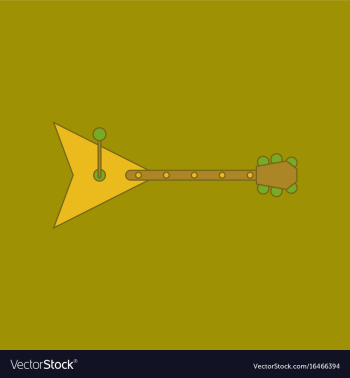 Flat icon on background kids toy balalaika vector image Flat icon on background kids toy balalaika vector image