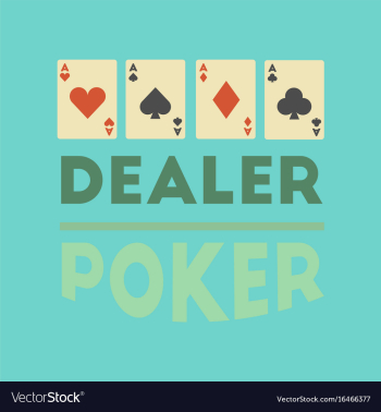 Flat icon on stylish background casino dealer vector image Flat icon on stylish background casino dealer vector image