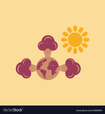 Flat icon on stylish background earth greenhouse vector image Flat icon on stylish background earth greenhouse vector image