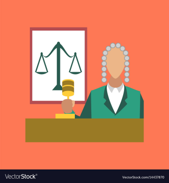 Flat icon on stylish background jurisdiction judge vector image Flat icon on stylish background jurisdiction judge vector image