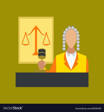 Flat icon on stylish background jurisdiction judge vector image Flat icon on stylish background jurisdiction judge vector image
