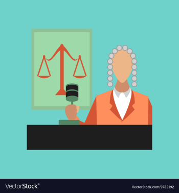 Flat icon on stylish background jurisdiction judge vector image Flat icon on stylish background jurisdiction judge vector image