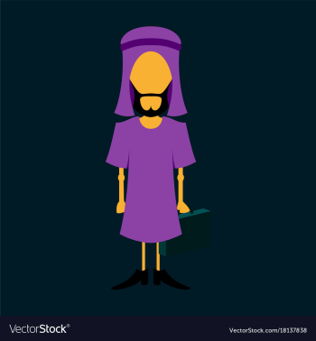 Flat icon on theme arabic business arabic vector image Flat icon on theme arabic business arabic vector image